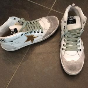 GGDB Mid Star gold/white sneaker